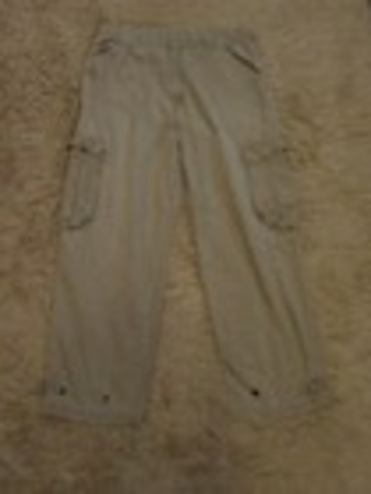 Vtg Levis Dry Goods Mens 38x30 Khaki Carpenter Cargo Wide Leg Baggy Pants